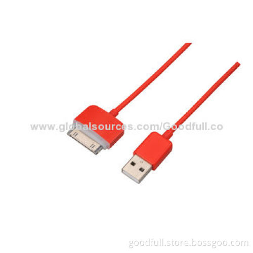 8-different Colors Design 1/2/3m Cable for iPhone 4